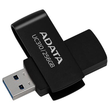 Флеш накоплювач A-DATA UC310 USB 3.2 Gen 1 (USB 3.0) 256GB Black (UC310-256G-RBK) фото №1