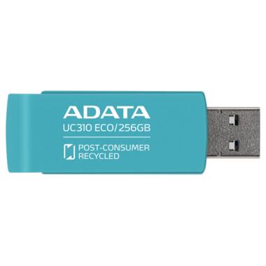 Флеш накопичувач A-DATA UC310 USB 3.2 Gen 1 (USB 3.0) 256GB Green (UC310E-256G-RGN) фото №2