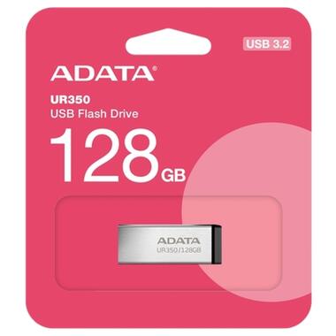 USB флеш накопитель ADATA 128GB UR 350 Silver/Black USB 3.2 (UR350-128G-RSR/BK) фото №7