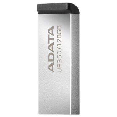 USB флеш накопитель ADATA 128GB UR 350 Silver/Black USB 3.2 (UR350-128G-RSR/BK) фото №4
