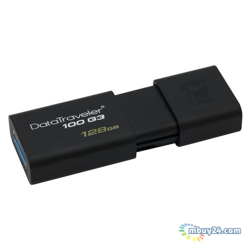 Флешка Kingston USB 3.0 128GB DT 100 G3 Black (DT100G3/128GB) фото №3