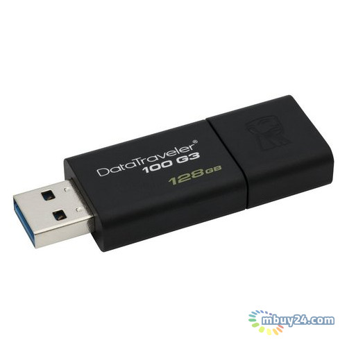 Флешка Kingston USB 3.0 128GB DT 100 G3 Black (DT100G3/128GB) фото №2