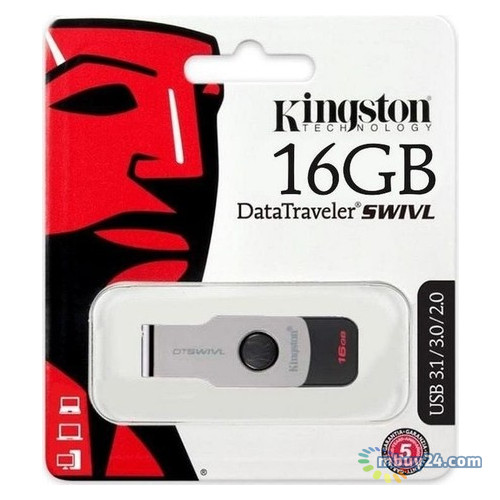 Флеш-накопитель USB Kingston DataTraveler Swivl 16GB USB3.0 (DTSWIVL/16GB) фото №3