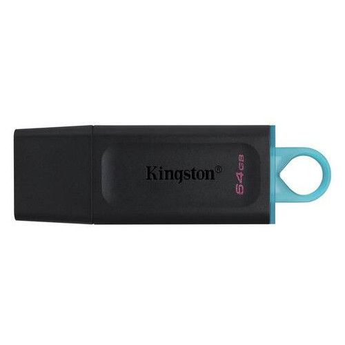 Флеш-накопичувач USB3.2 64GB Kingston DataTraveler Exodia Black/Teal (DTX/64GB) фото №1
