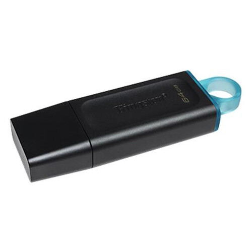 Флеш-накопичувач USB3.2 64GB Kingston DataTraveler Exodia Black/Teal (DTX/64GB) фото №2