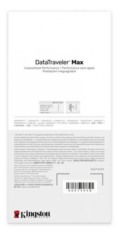 Флешка USB3.2 512GB Kingston DataTraveler Max Black (DTMAX/512GB) фото №9