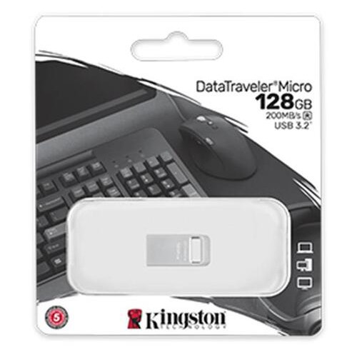 Флеш-накопичувач USB3.2 128GB Kingston DataTraveler Micro (DTMC3G2/128GB) фото №3