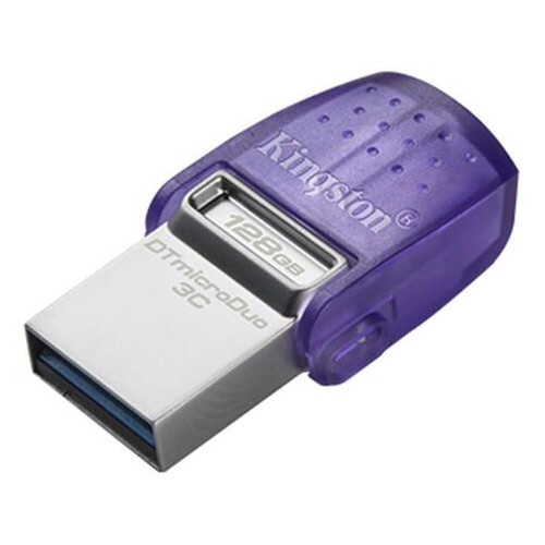 Флеш-накопичувач USB3.2 128GB Type-C Kingston DataTraveler microDuo 3C (DTDUO3CG3/128GB) фото №1