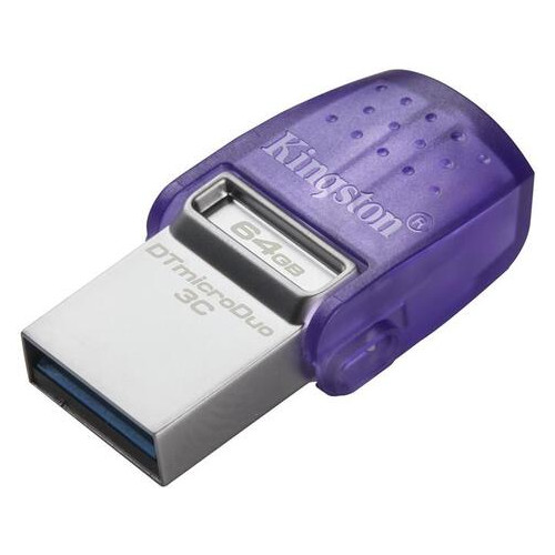 Флеш-накопичувач USB3.2 64GB Type-C Kingston DataTraveler microDuo 3C (DTDUO3CG3/64GB) фото №1