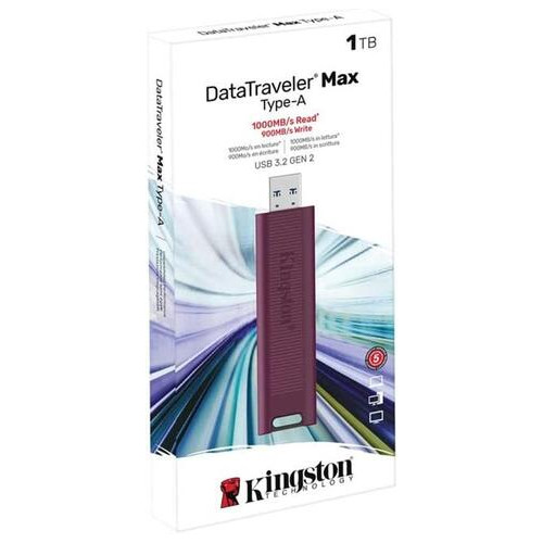 Флеш-накопичувач USB 3.2 1TB Kingston DataTraveler Max Red (DTMAXA/1TB) фото №3
