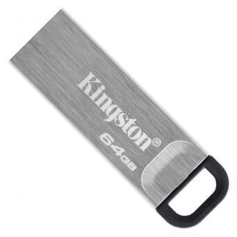 Флешка USB 3.2 Kingston 64GB DataTraveler Kyson silver/black (DTKN/64GB) фото №1