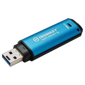 USB накопичувач із шифруванням Kingston 128 GB IronKey Vault Privacy 50 (IKVP50/128GB) фото №2
