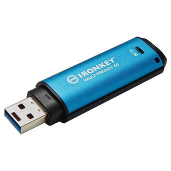 USB накопичувач із шифруванням Kingston 8 GB IronKey Vault Privacy 50 (IKVP50/8GB) фото №2