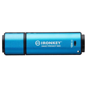 USB-С накопичувач із шифруванням Kingston 128 GB IronKey Vault Privacy 50C (IKVP50C/128GB) фото №1