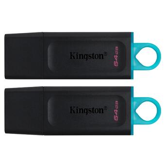 Флеш-накопичувач USB3.2 64GB Kingston DataTraveler Exodia Black/White 2 Pieces (DTX/64GB-2P) фото №1
