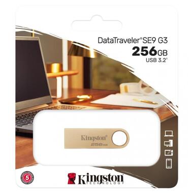 Накопичувач Kingston 256GB USB 3.2 Type-A Gen1 DT SE9 G3 (DTSE9G3/256GB) фото №2