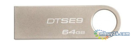 Флешка USB Kingston DTSE9 3.0 G2 64GB Metal Silver (DTSE9G2/64GB) фото №1
