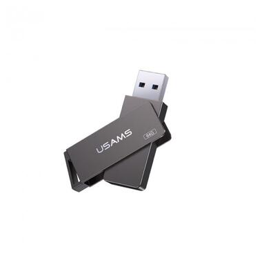 Флешка USAMS USB3.0 Rotatable High Speed Flash Drive 32GB US-ZB195 сіра фото №5