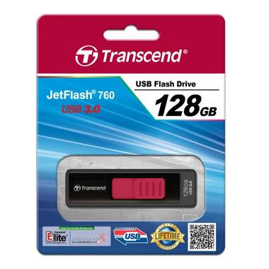Флешка USB Transcend JetFlash 760 128GB USB 3.0 Black (TS128GJF760) фото №4