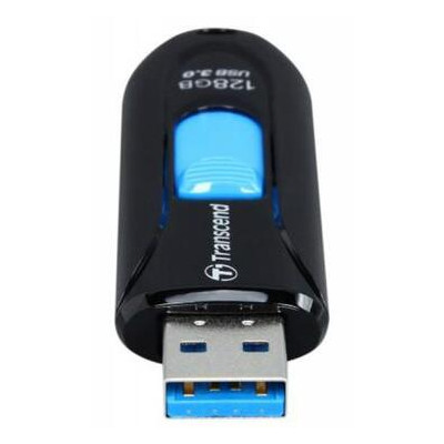 USB флеш накопичувач Transcend 128GB JetFlash 790 Black USB 3.0 (TS128GJF790K) (WY36dnd-97736) фото №1