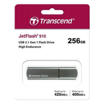 USB флеш накопитель Transcend 256GB JetFlash 910 USB 3.1 (TS256GJF910) фото №6