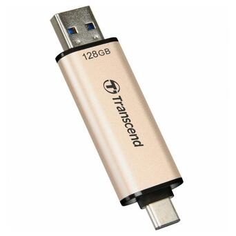 Накопичувач Transcend 128GB USB 3.2 Type-C JetFlash 930 Black R420/W400MB/s (TS128GJF930C) фото №3