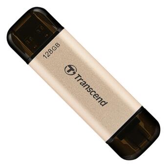 Накопичувач Transcend 128GB USB 3.2 Type-C JetFlash 930 Black R420/W400MB/s (TS128GJF930C) фото №1