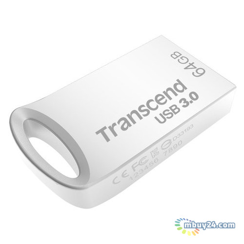 Флешка USB 3.0 Transcend JetFlash 710 64GB Metal Silver (TS64GJF710S) фото №2