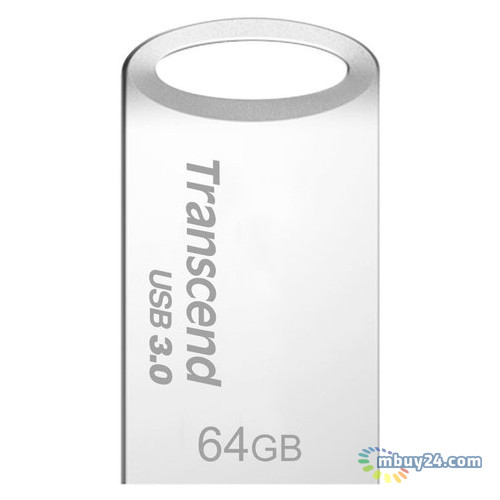 Флешка USB 3.0 Transcend JetFlash 710 64GB Metal Silver (TS64GJF710S) фото №1