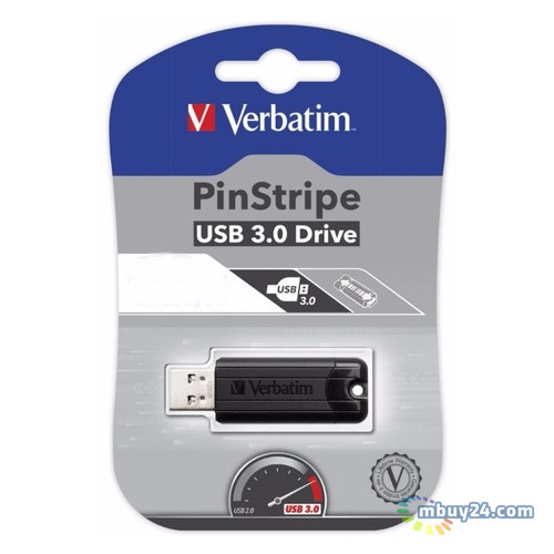 Флешка Verbatim 16Gb Store n Go Pinstripe Black (49316) фото №5