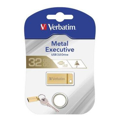 USB флеш накопичувач Verbatim 32GB Metal Executive Gold USB 3.0 (99105) фото №5