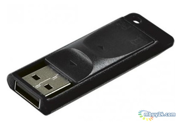 USB флешка Verbatim 32GB Store'n'go Slider Black 98697 фото №2