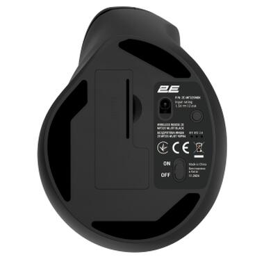 Мишка 2E MF325 Silent Wireless/Bluetooth Black (2E-MF325WBK) фото №2