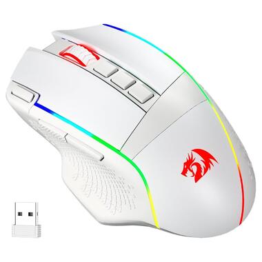 Миша бездротова ігрова Redragon M991 19000DPI White фото №2