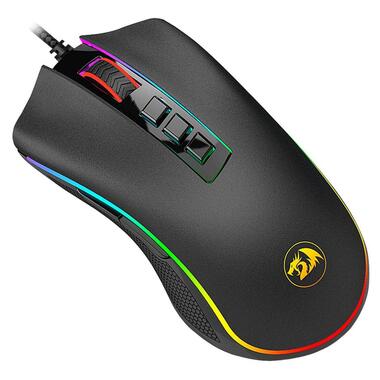 Мишка Redragon Cobra M711-FPS-1 RGB, ігрова, 32000dpi., 9кн., чорна (77226) фото №2
