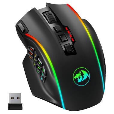 Мышка игровая беспроводная Redragon M901P-KS MMO Black фото №1