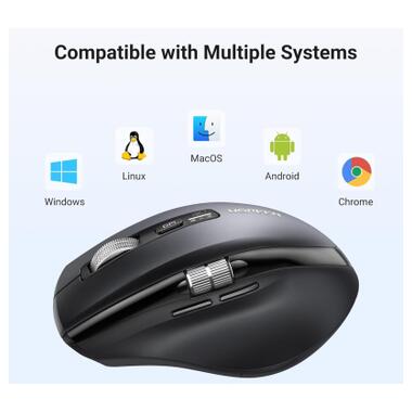Мышка Ugreen M751 Wireless/Bluetooth Black (45792) фото №8