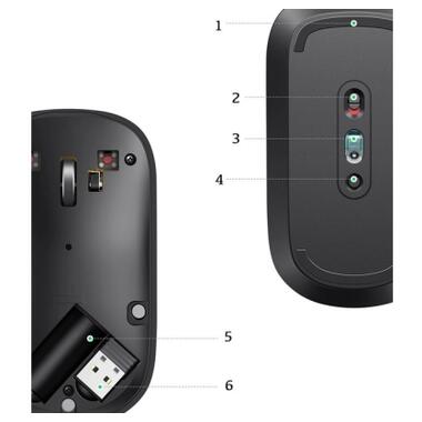 Мышка Ugreen MU001 Portable Wireless Black (90372) фото №4
