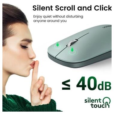 Мышка Ugreen MU001 Portable Wireless Green (90374) фото №4