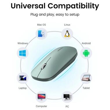 Мышка Ugreen MU001 Portable Wireless Green (90374) фото №7