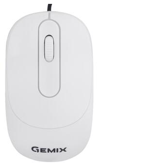 Миша Gemix GM145 White USB фото №1