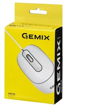 Миша Gemix GM145 White USB фото №7