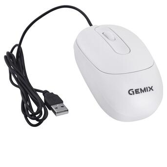 Миша Gemix GM145 White USB фото №3