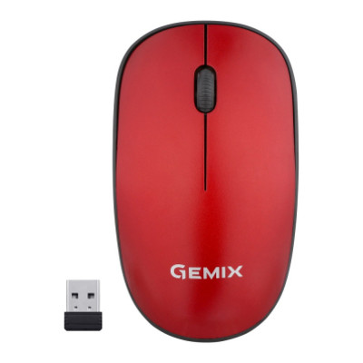 Миша Gemix GM195 Wireless Red (GM195Rd) фото №1