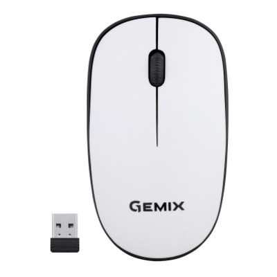 Мишка Gemix GM195 Wireless White (GM195Wh) фото №1