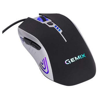 Миша Gemix W100 USB Black/Gray + ігрова поверхня (W100Combo) фото №6