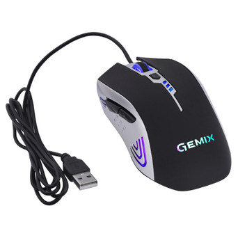 Миша Gemix W100 USB Black/Gray + ігрова поверхня (W100Combo) фото №7