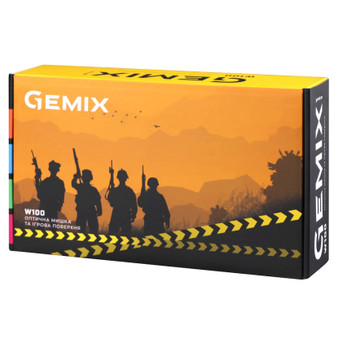 Миша Gemix W100 USB Black/Gray + ігрова поверхня (W100Combo) фото №10