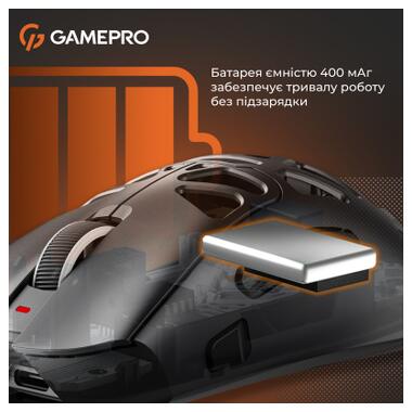 Мышка GamePro Genesis Hollow Wireless/Bluetooth/USB Black (GM870HB) фото №13