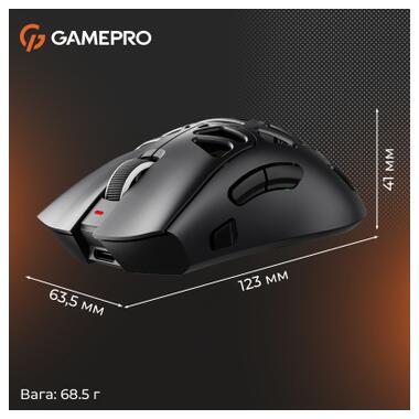 Мышка GamePro Genesis Hollow Wireless/Bluetooth/USB Black (GM870HB) фото №16